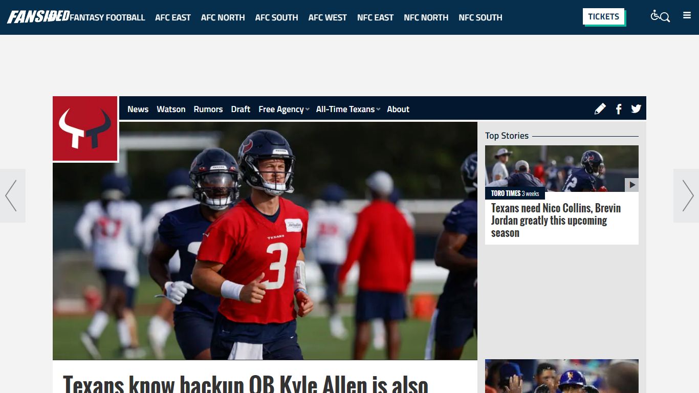 Texans know backup QB Kyle Allen is also important for 2022 season